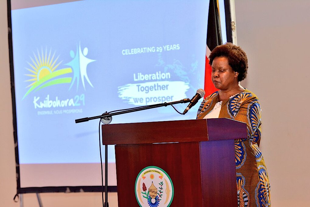 Ambassador Catherine Mogaka, Director UN, Multilateral Affairs & Candidatures at the Ministry of Foreign Affairs represented the Government of Kenya at the Kwibohora29 event.